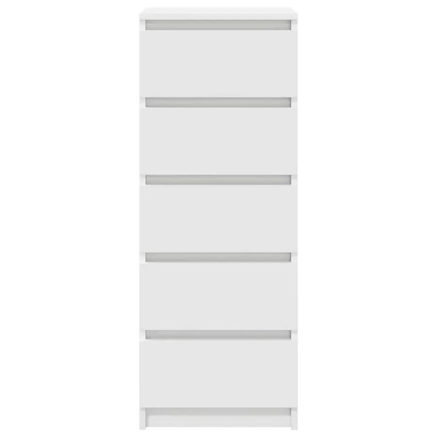 Buffet avec tiroirs blanc 37,5x35x99 cm bois d'ingénierie - 6