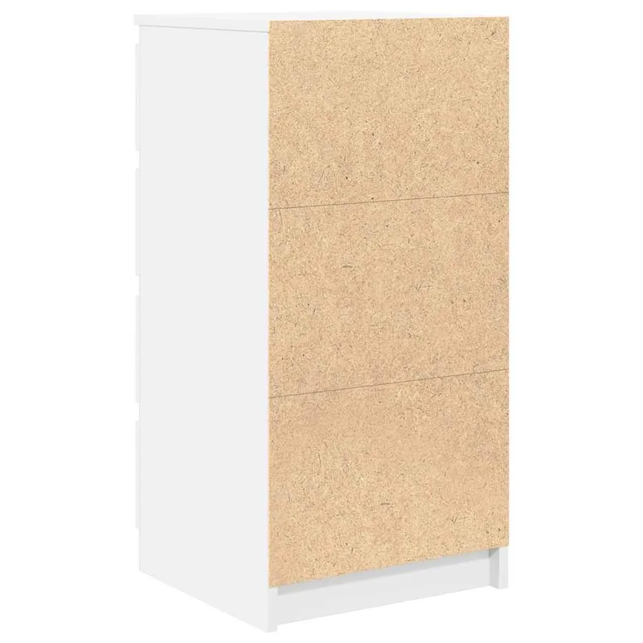 Buffet avec tiroirs blanc 37,5x35x99 cm bois d'ingénierie - 8