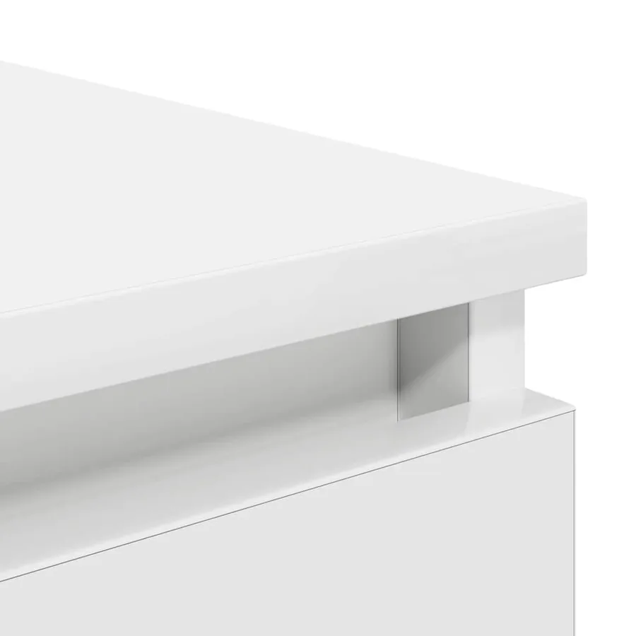 Buffet avec tiroirs blanc 37,5x35x99 cm bois d'ingénierie - 9