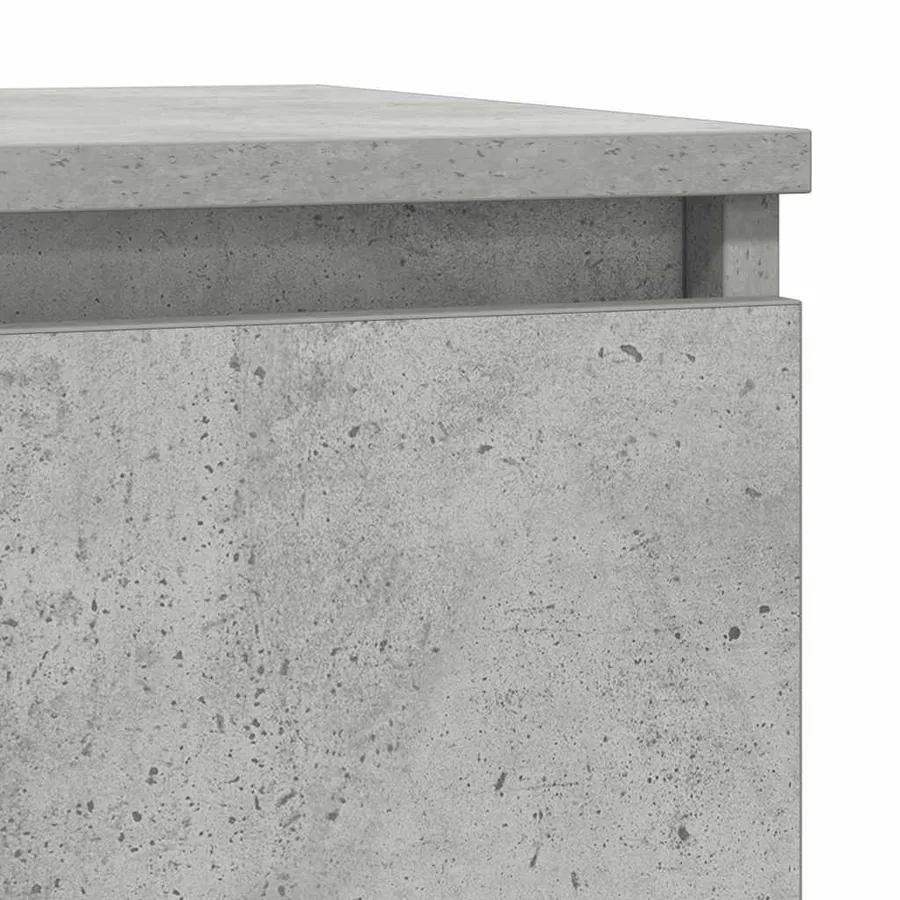 Buffet gris béton 29,5x34x76 cm bois d'ingénierie - 10