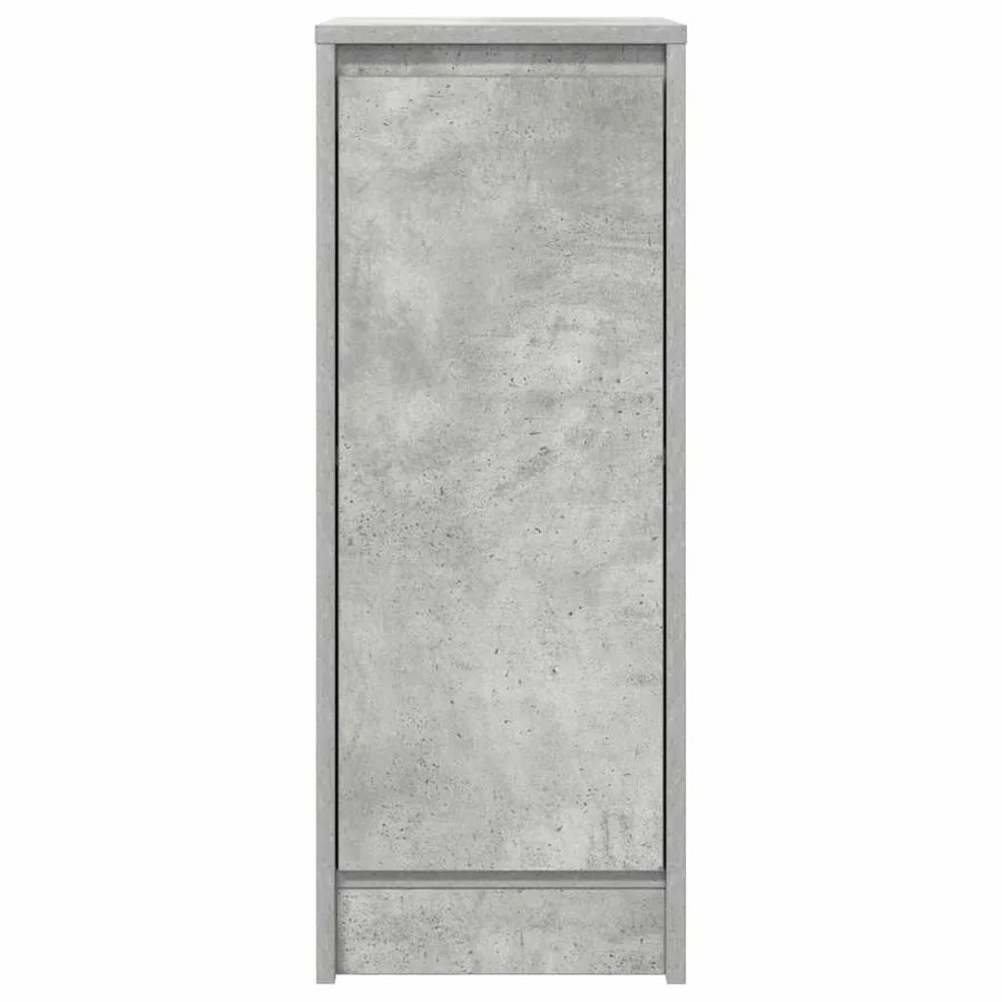 Buffet gris béton 29,5x34x76 cm bois d'ingénierie - 6