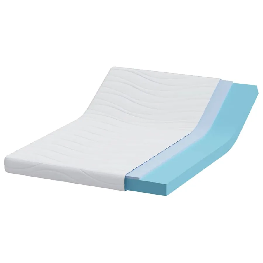 Matelas Blanc 140 x 200 cm Tissu jacquard - 4