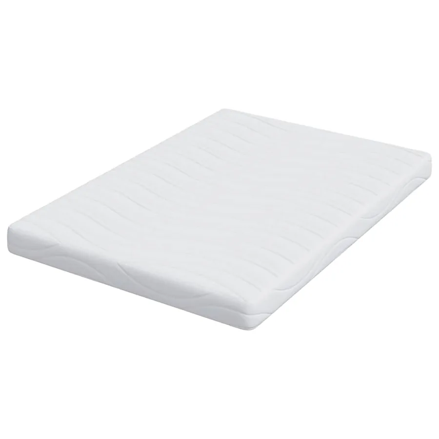 Matelas Blanc 140 x 200 cm Tissu jacquard - 5