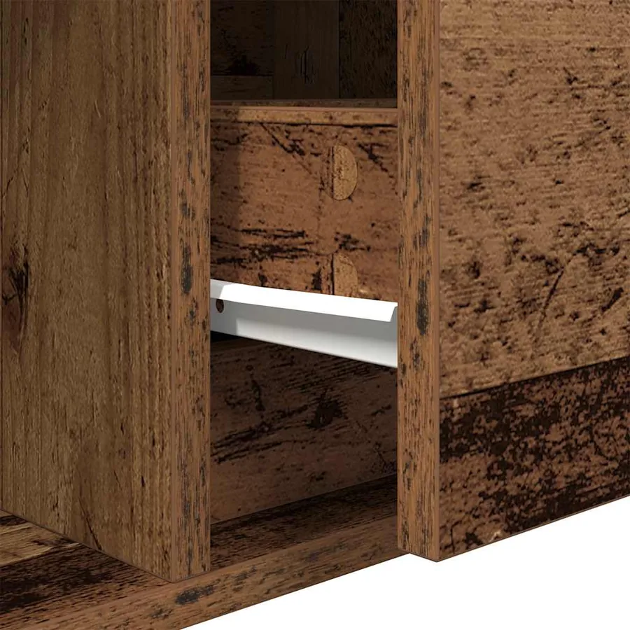 Meubles TV 2 pcs vieux bois 60x31x25,5 cm bois d'ingénierie - 13