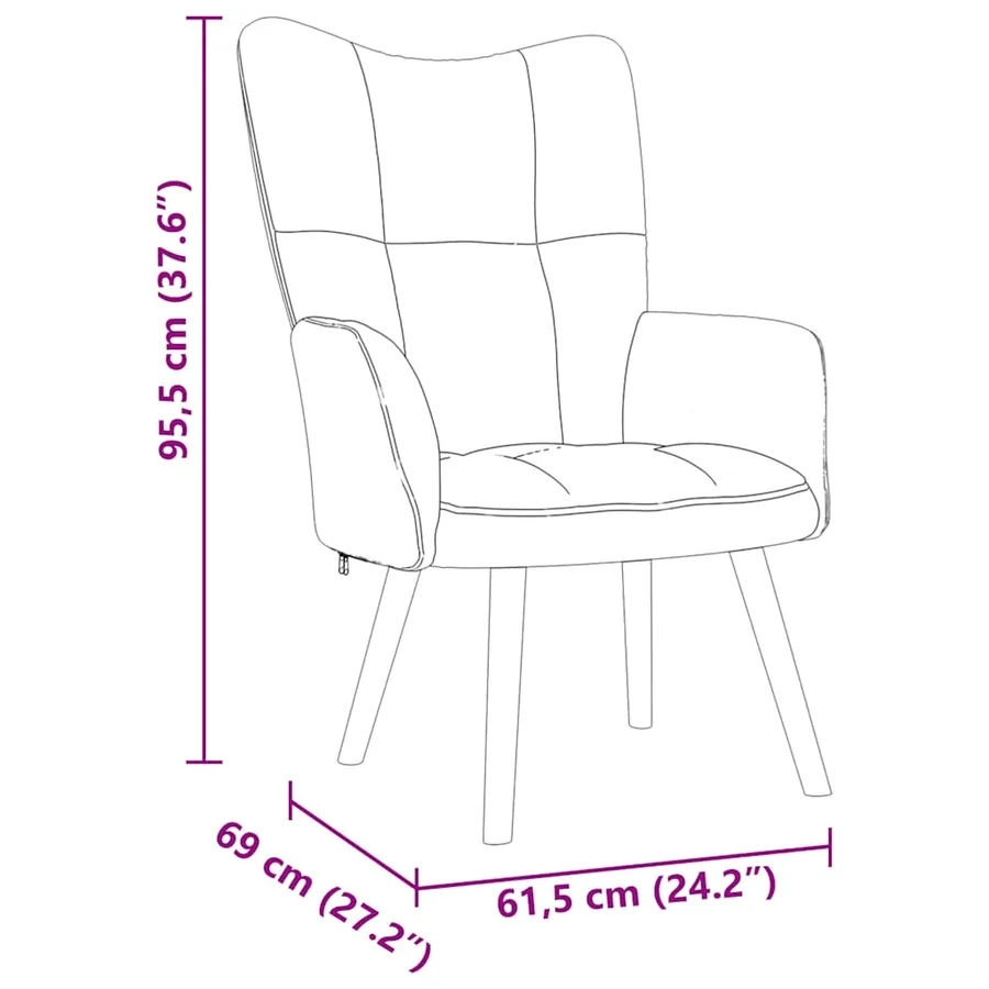 Chaise de relaxation Crème Tissu - 8