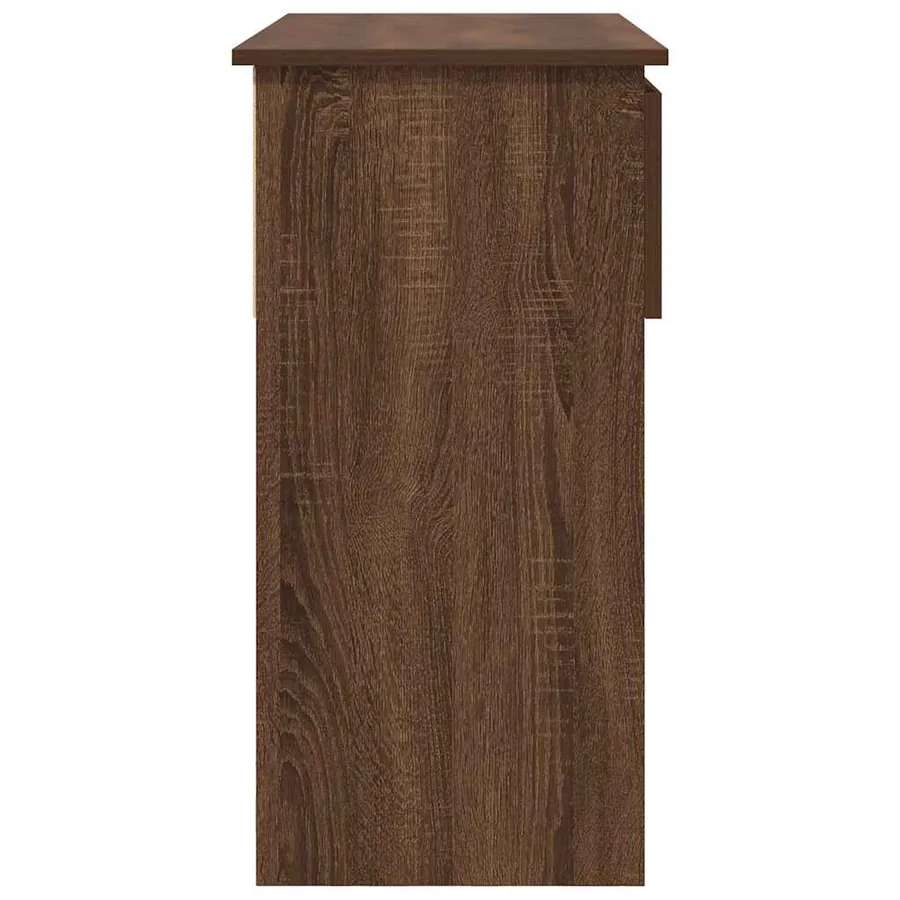 Table console avec tiroirs chêne marron 85,5x38,5x74,5 cm - 7