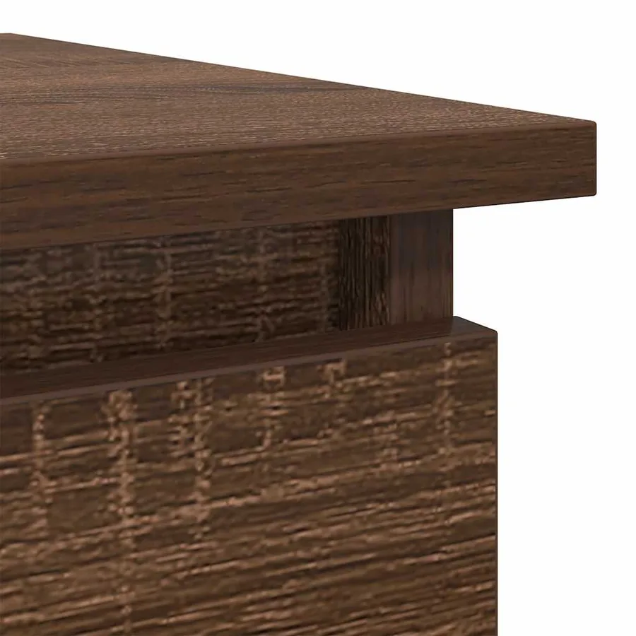 Table console avec tiroirs chêne marron 85,5x38,5x74,5 cm - 9
