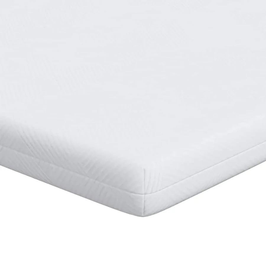 Surmatelas Blanc 140 x 200 cm Tissu jacquard - 2