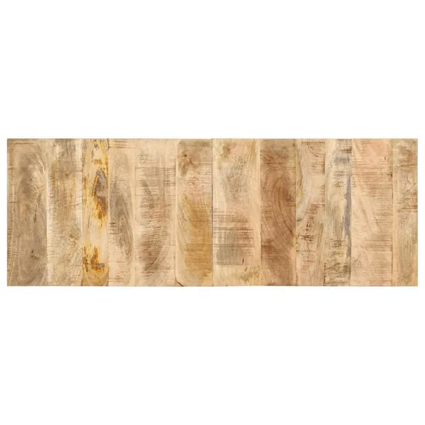 Tête de lit 140 cm bois de manguier brut massif