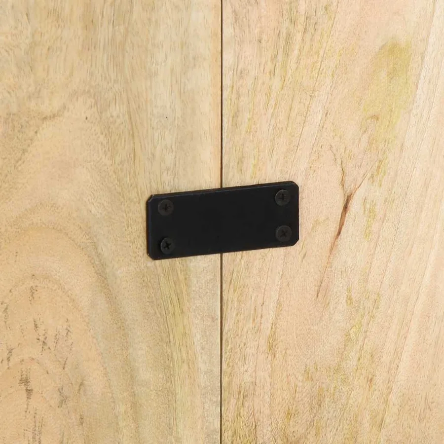 Tête de lit 140 cm bois de manguier brut massif - 9