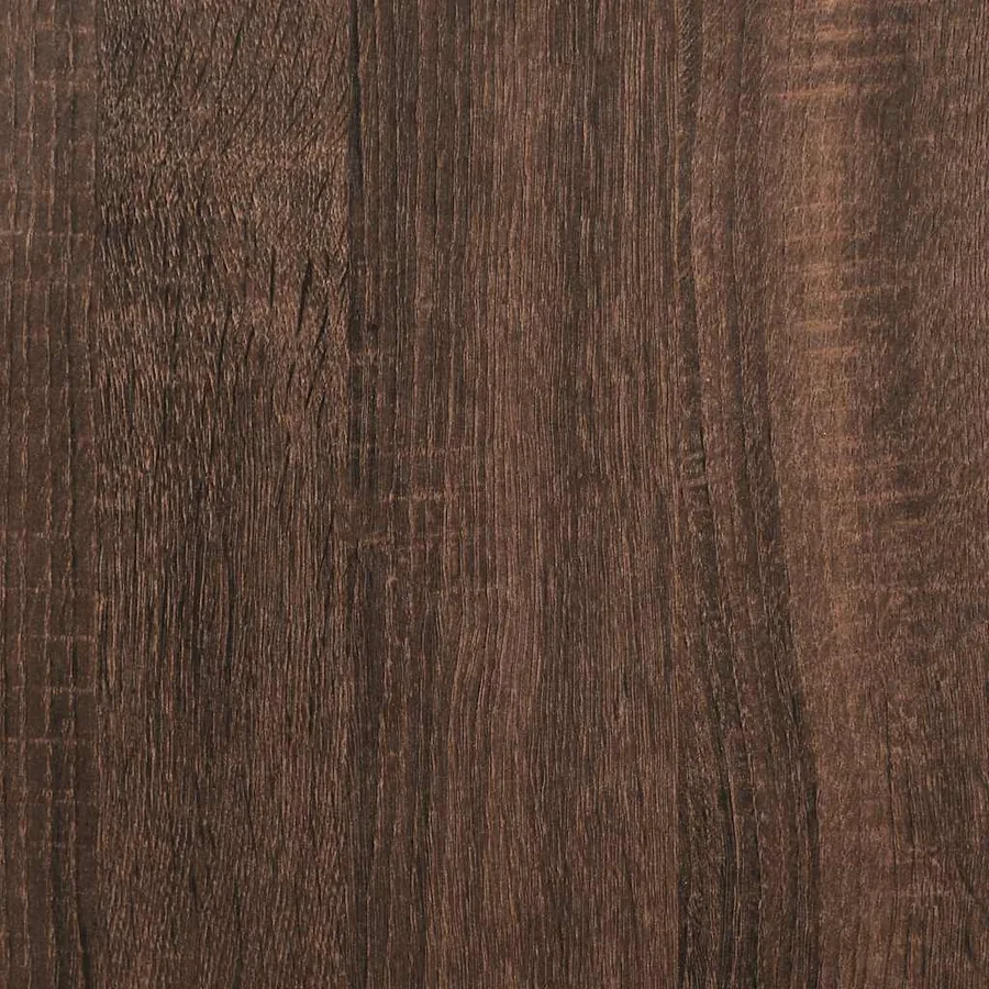 Buffet avec tiroir chêne brun 71x35x65 cm bois d'ingénierie - 13