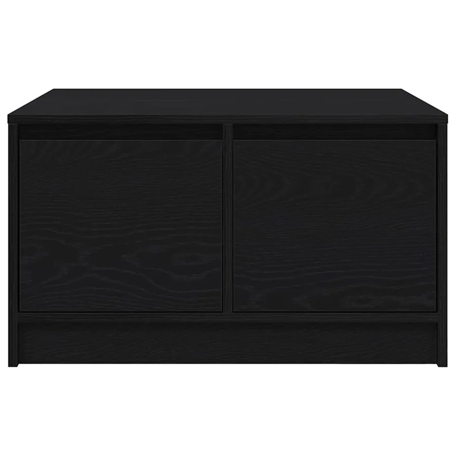 Table basse avec tiroirs chêne noir 70,5x70x40 cm - 6