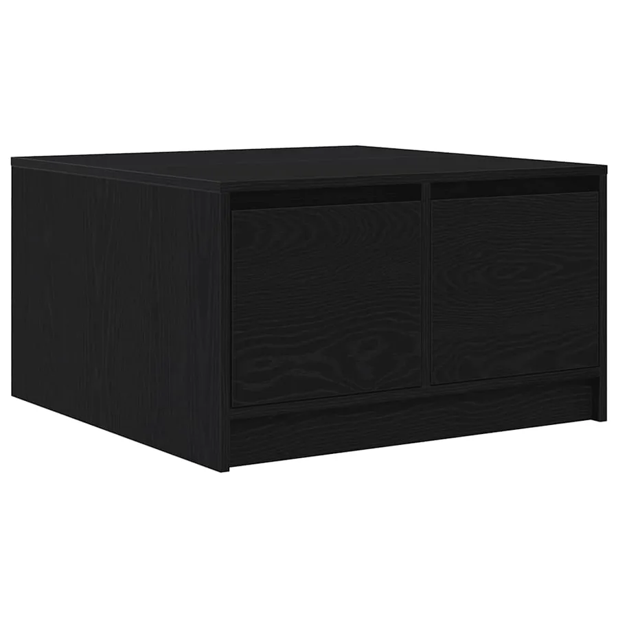 Table basse avec tiroirs chêne noir 70,5x70x40 cm - 8
