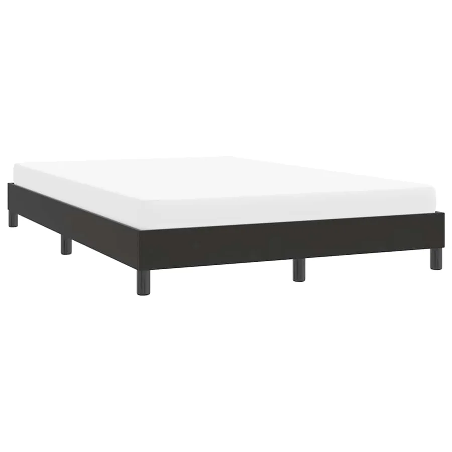 Cadre de lit sans matelas noir 140x220 cm velours - 4