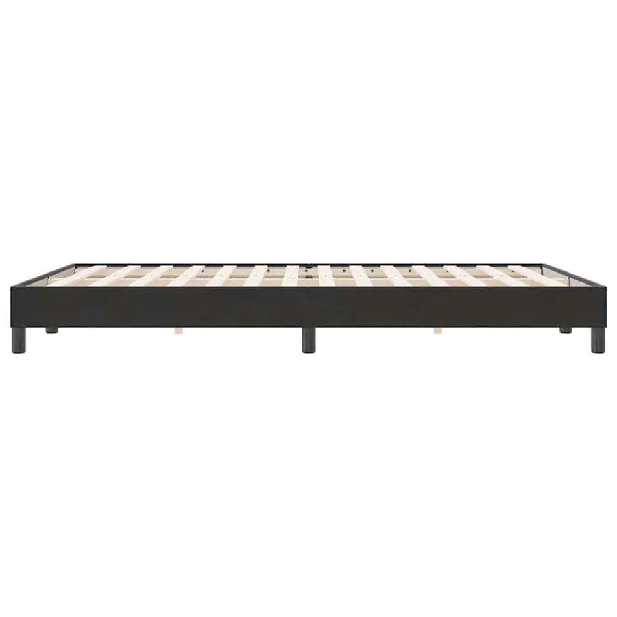 Cadre de lit sans matelas noir 140x220 cm velours - 6