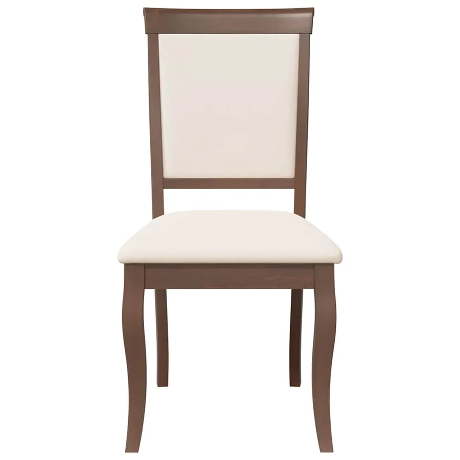 Chaises à manger coussins 2 pcs marron bois massif caoutchouc - 5