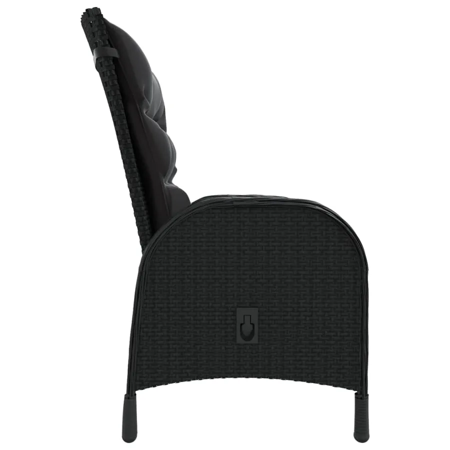 Ensemble de bistro de jardin 3 pcs Résine tressée Noir - 4