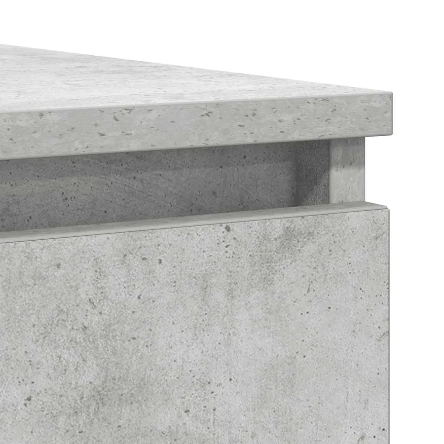 Buffet avec tiroirs gris béton 100,5x35x98,5 cm bois ingénierie - 10