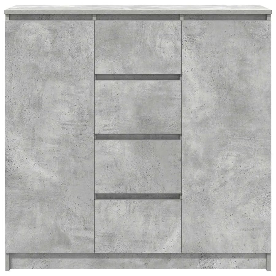 Buffet avec tiroirs gris béton 100,5x35x98,5 cm bois ingénierie - 6