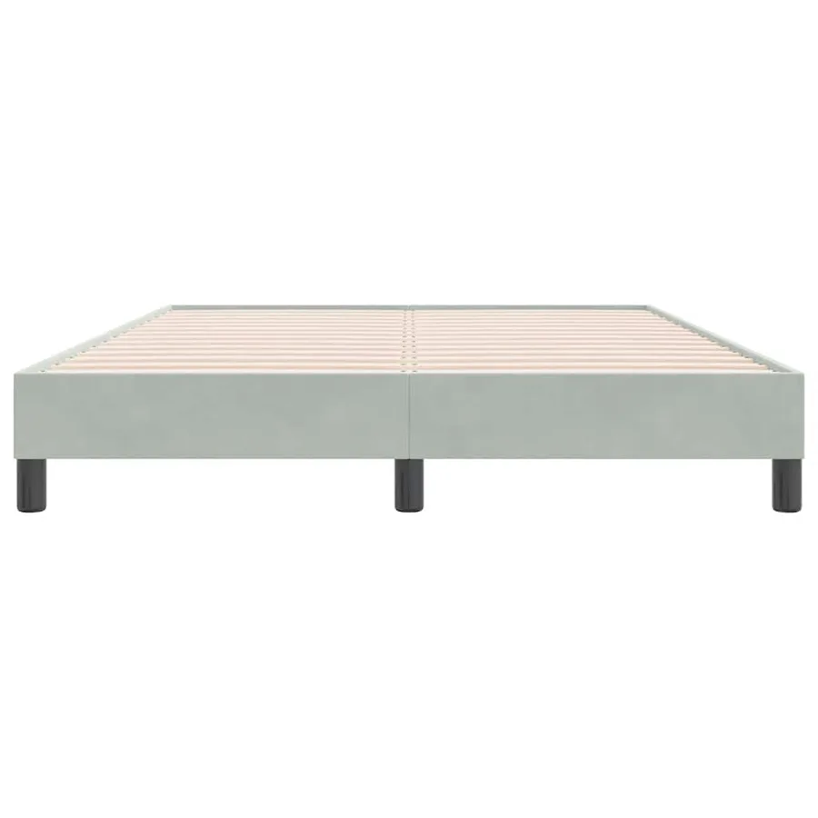 Sommier à lattes de lit sans matelas gris clair 140x220cm - 5