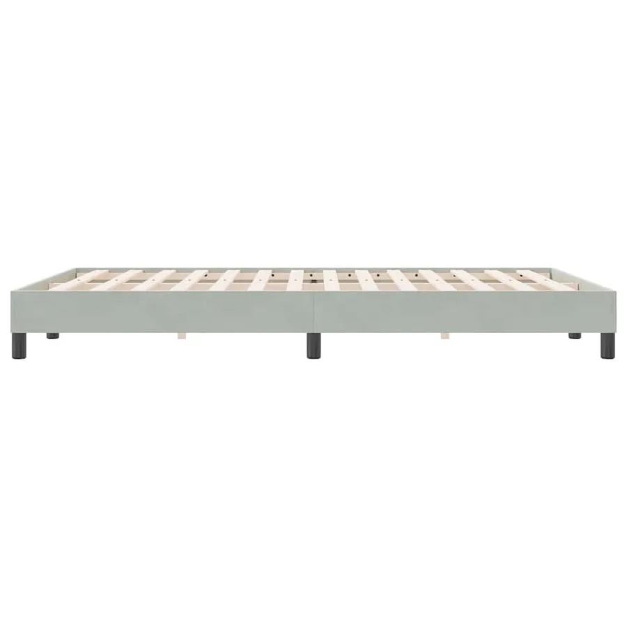 Sommier à lattes de lit sans matelas gris clair 140x220cm - 6