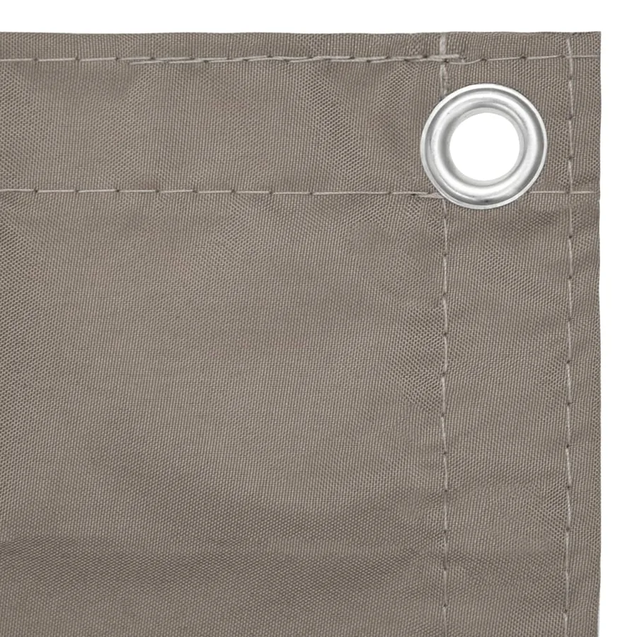 Écran de balcon Taupe 120x400 cm Tissu Oxford - 3