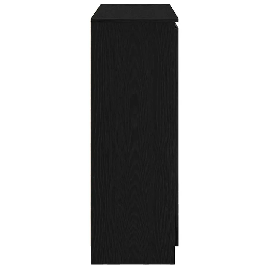 Buffet avec tiroirs chêne noir 100,5x35x98,5 cm bois ingénierie - 7