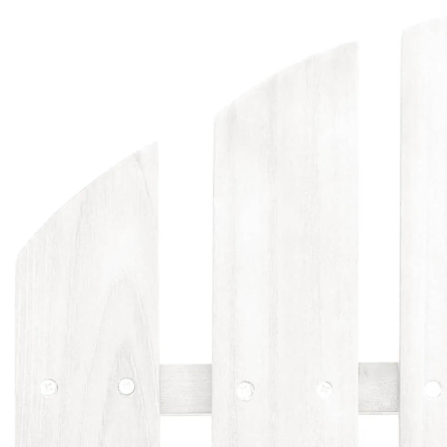 Chaise de jardin avec pouf Bois Blanc - 6