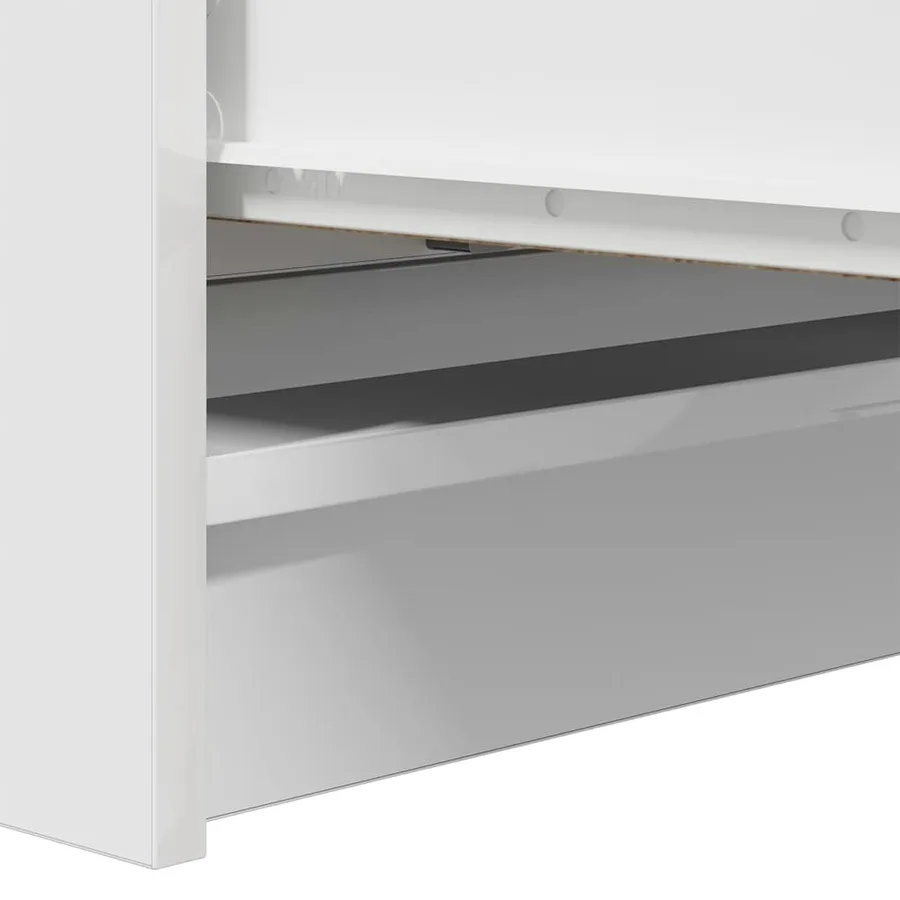 Buffet blanc 80x35x99 cm bois d’ingénierie - 10