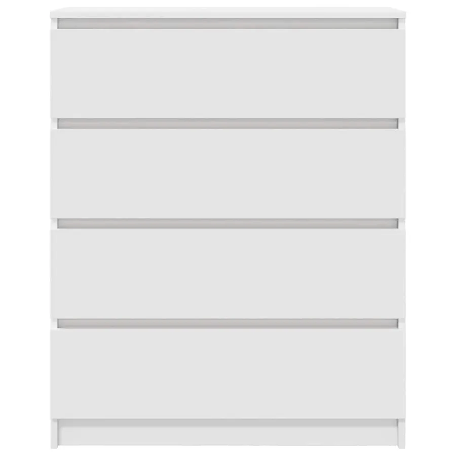 Buffet blanc 80x35x99 cm bois d’ingénierie - 6