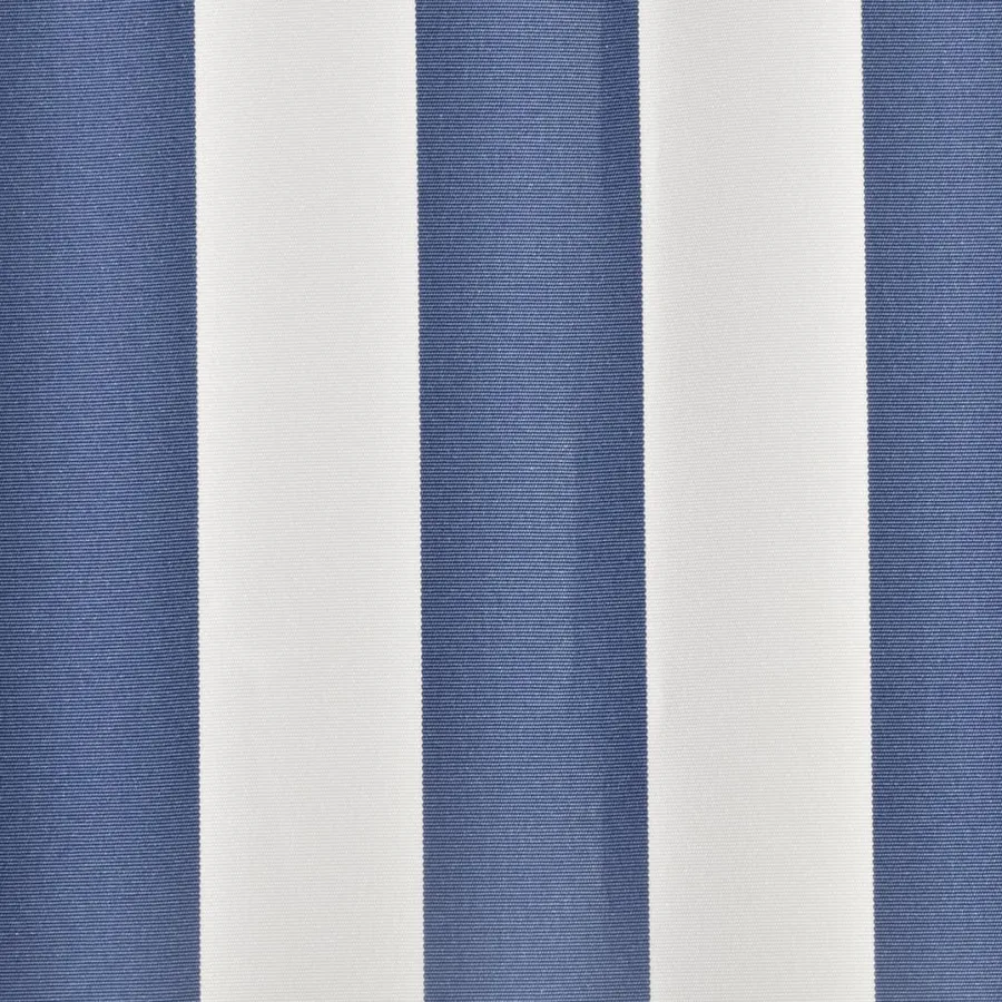 Replacement awning fabric blue and white 4.5x3 m polyester - 3