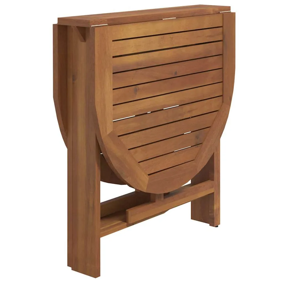 Ensemble à manger d'extérieur pliable 5pcs Bois d'acacia solide - 11