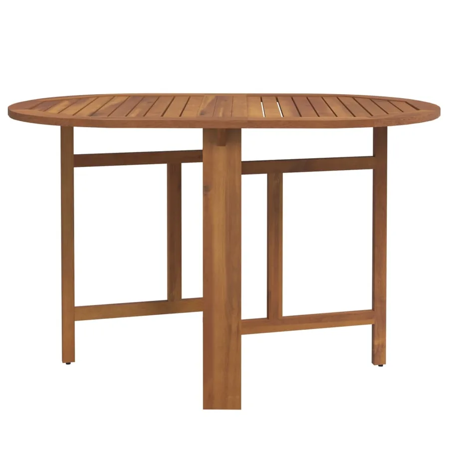 Ensemble à manger d'extérieur pliable 5pcs Bois d'acacia solide - 9