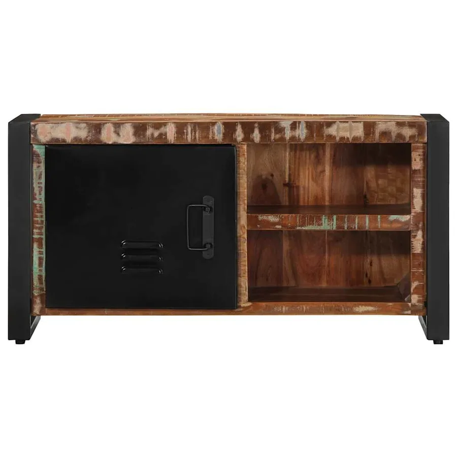 Meuble TV 80x30x40 cm bois de récupération massif - 3