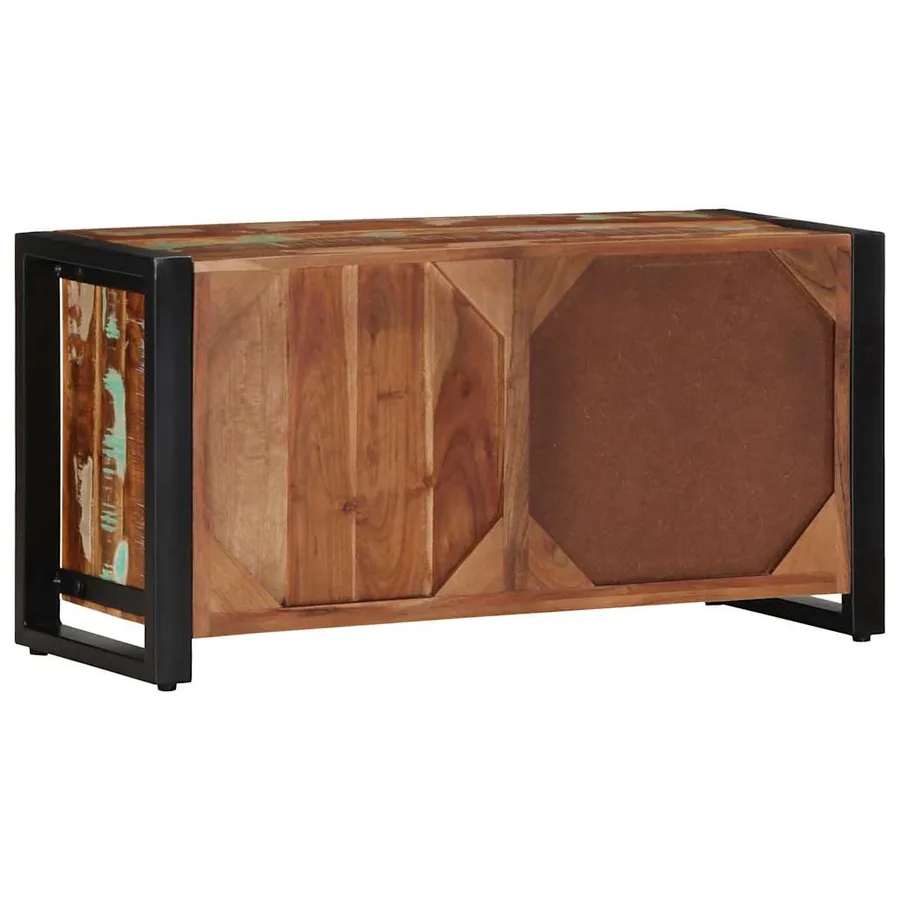 Meuble TV 80x30x40 cm bois de récupération massif - 5