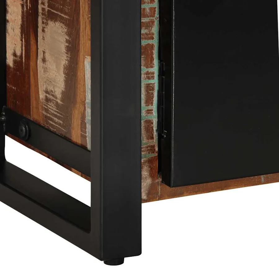 Meuble TV 80x30x40 cm bois de récupération massif - 8