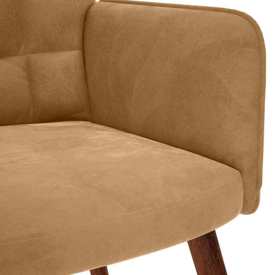 Chaise de relaxation Marron Velours - 6