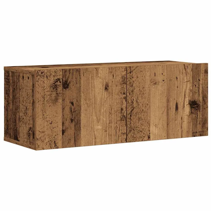 Ensemble de meuble TV mural 7 pcs vieux bois bois d'ingénierie - 4