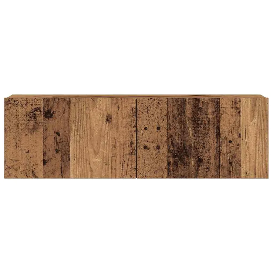 Ensemble de meuble TV mural 7 pcs vieux bois bois d'ingénierie - 7