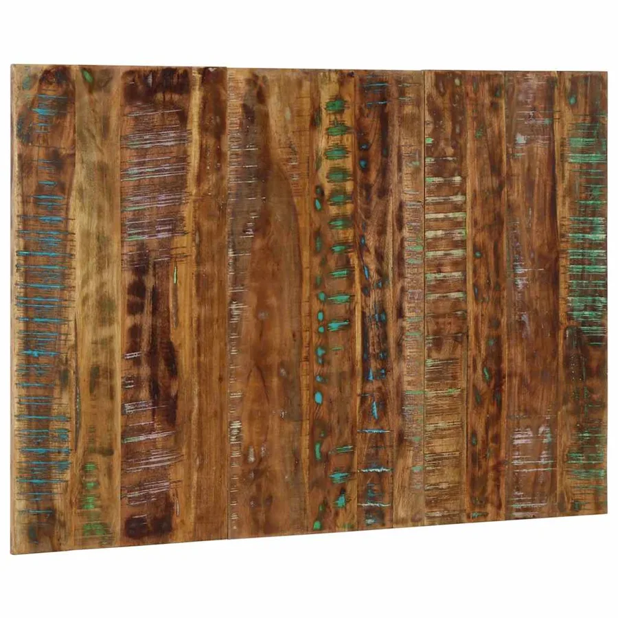 Tête de lit multicolore 120 cm bois massif récupération - 2