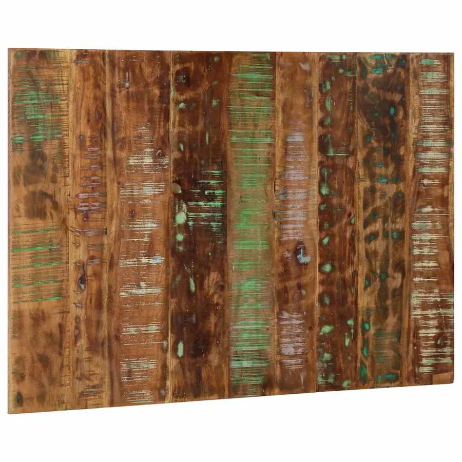 Tête de lit multicolore 120 cm bois massif récupération - 3