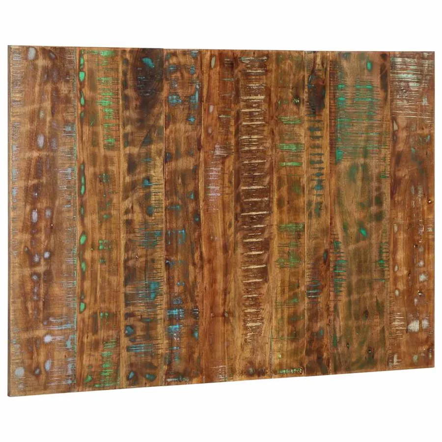 Tête de lit multicolore 120 cm bois massif récupération - 4