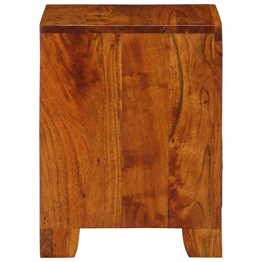 Table de chevet 2 pcs 35x35x45 cm bois d'acacia massif - 3
