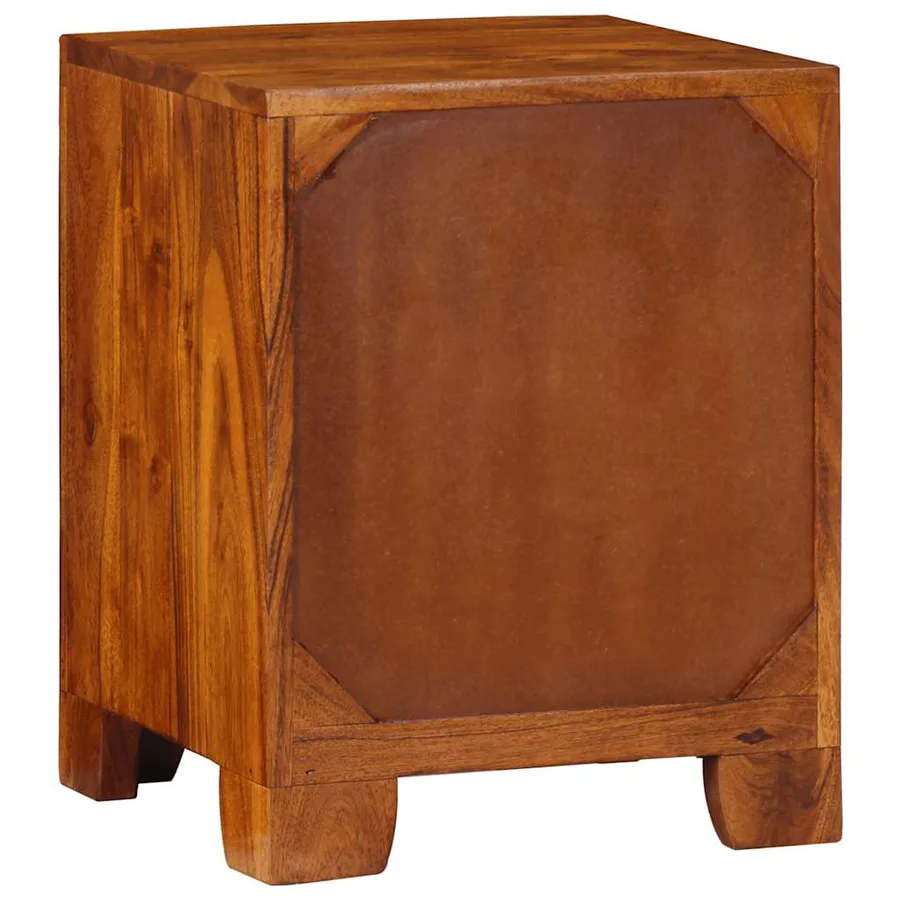 Table de chevet 2 pcs 35x35x45 cm bois d'acacia massif - 4
