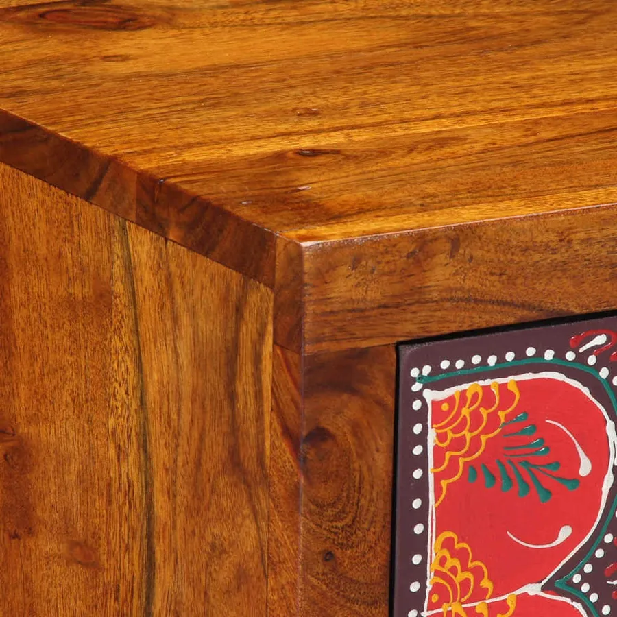Table de chevet 2 pcs 35x35x45 cm bois d'acacia massif - 5