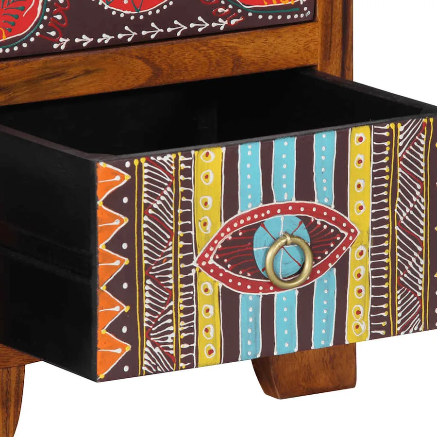 Table de chevet 2 pcs 35x35x45 cm bois d'acacia massif - 6