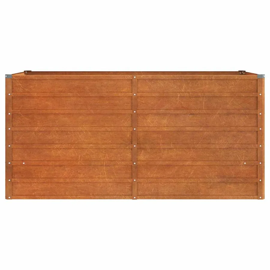 Garden raised bed rusted 160x80x77 cm corten steel - 4