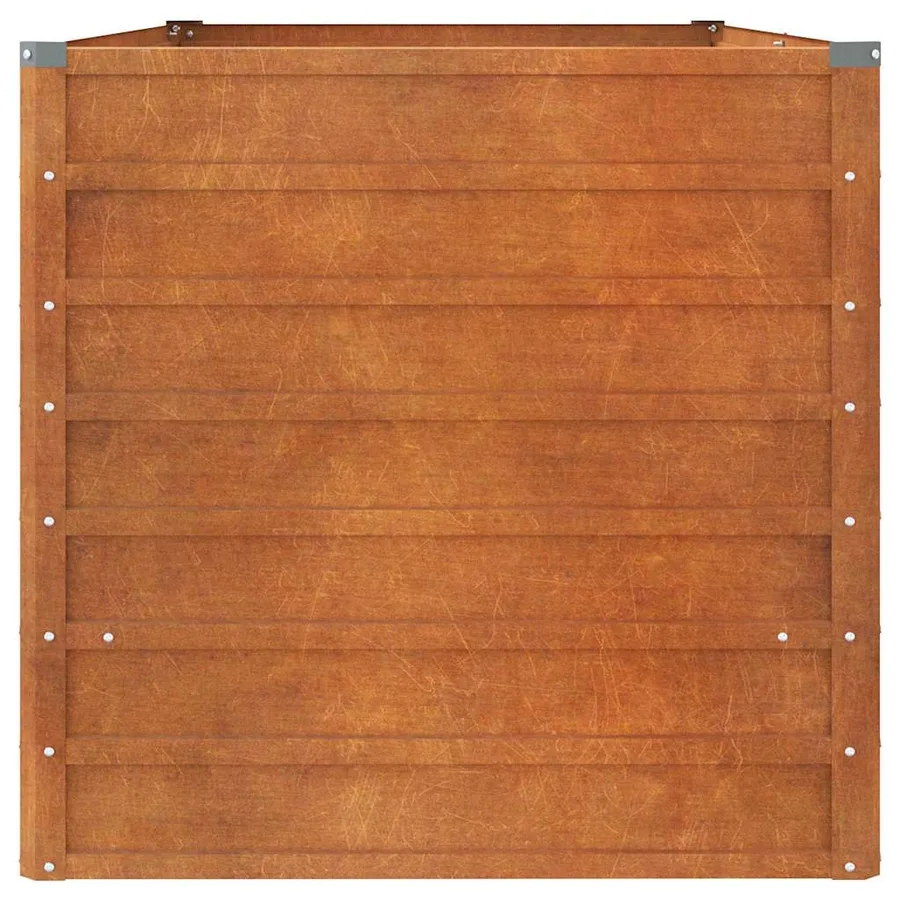 Garden raised bed rusted 160x80x77 cm corten steel - 5