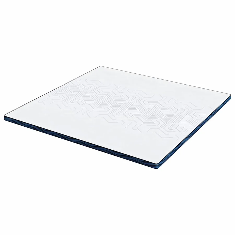 Surmatelas Blanc 200 x 200 cm Tissu jacquard - 5