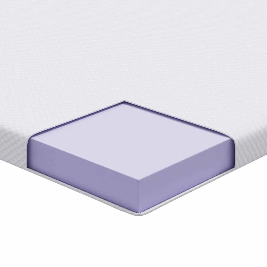 Surmatelas en mousse à mémoire 100 x 200 cm Thick Doux Blanc - 10